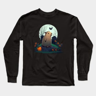 Halloween Capybara Long Sleeve T-Shirt